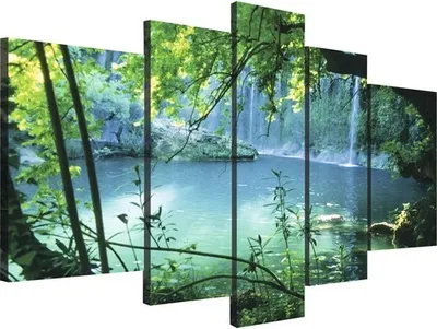 Produktbild von Leinwandbild Meer I 5er-Set 170x100 cm