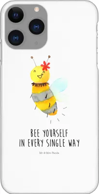 Produktbild von Mr. & Mrs. Panda Iphone 11 Pro Handyhülle Biene Blume - Weiß - Geschenk, Handy Case, Premium Kunststoff
