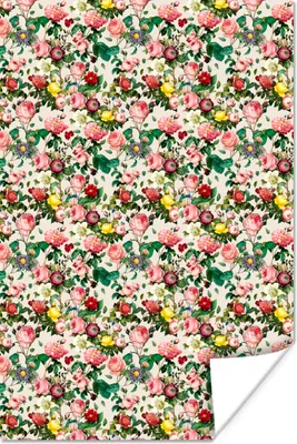 Produktbild von MuchoWow® Poster Blumen - Collage - Farben 40x60 cm - Plakate für die Wand - Poster Babyzimmer