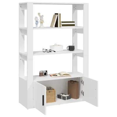 Image de vidaXL Sideboard Blanc 80x30x119,5 cm Bois composite
