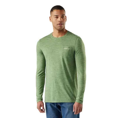 Productafbeelding van Smartwool herenmerino-hennepmix, lang袖shirt, donkergroen, gemêleerd, maat L