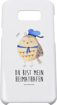 Produktbild von Mr. & Mrs. Panda Samsung Galaxy S8 plus Handyhülle  Eule Matrose - Weiß - Geschenk, Verliebt, Owl, Freundin, Handy, Cover, Heimathafen, Hülle, Case