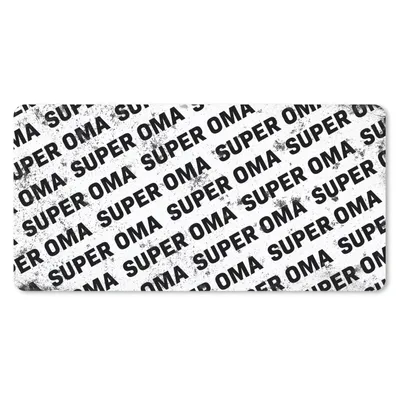 Produktbild von MuchoWow® Mauspad Mousepad Muttertag - Oma - Vintage - Zitate - schwarz-weiß 60x30 cm - Mousepads - Maus Mat - Pad - Mausunterlage - Nachhaltig