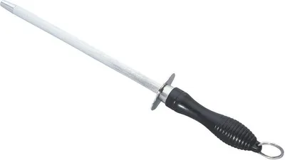 Produktbild von Messerschärfer Schwarz aus rostfreiem Stahl, 29 cm, 18,8 cm Schärfstab