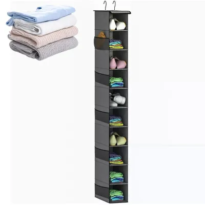 Immagine prodotto di Omgoods - Organizer appendibile a 10 scomparti per armadi e cassettiere