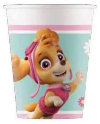 Produktbild von Paw Patrol Skye & Everest 8 Pappbecher 200ml