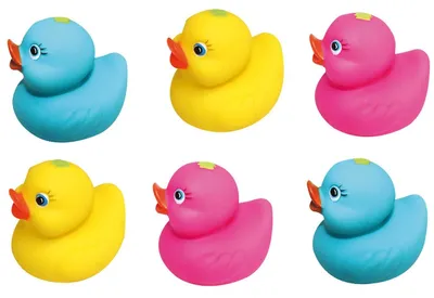 Produktbild von Badespielzeug Ente Schwimmend Quietschschlange Set 6-teilig - Wasserspritzend - Motorikfördernd