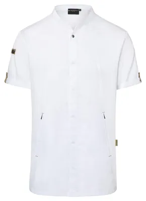 Image de Karlowsky - Veste de cuisine « Green Generation » pour homme, manches courtes LT6190 (152,5 cm) (blanc)