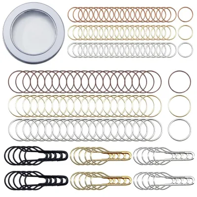 180-teiliges Metall-Breimarker-Set mit Ringen und Nadeln