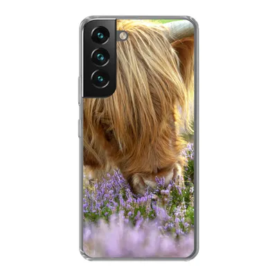 Produktbild von MuchoWow® Handyhülle Schutzhülle Hülle für Samsung Galaxy S22 Schottische Highlander - Gras - Heidekraut - Tiere Silikon Softcase Handy Hülle - Mobiltelefonhülle