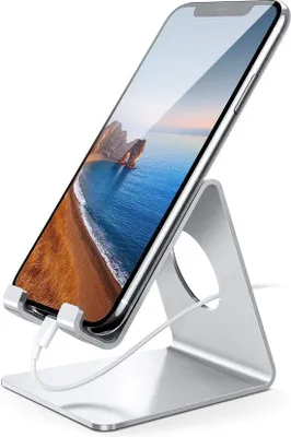 Produktbild von Multifunktionale Telefonhalterung – Verstellbarer Halter für Smartphones – Universelle Halterung für Büro und Schreibtisch