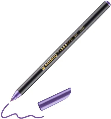 Produktbild von Edding 4-1200078, Fein, 1 Farben, Violett, Rundspitze, 1 mm, 1 mm