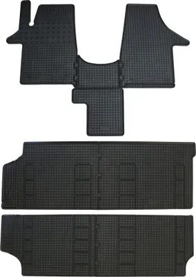 Produktbild von Rigum Gummi Fußmatten Set für VW T5 + VW T6, Mod. Bj. 2003-2019