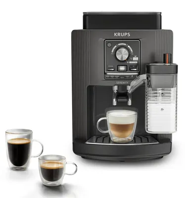 Zdjęcie produktu dla Krups EA402H, Ekspres do espresso, 2 l, Ziarna kawy, Wbudowany młynek, 1450 W, Czarny