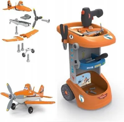 Zdjęcie produktu dla Smoby 500252 Planes Samoloty Wozek Z Narzedziami