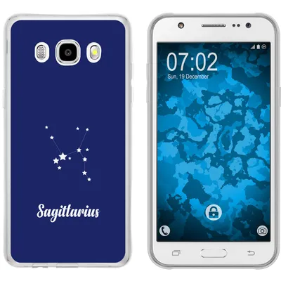 Produktbild von PhoneNatic Case kompatibel mit Samsung Galaxy J5 (2016) J510 Silikon-Hülle SternzeichenSagittarius M5
