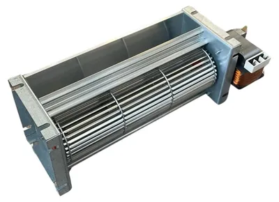 Tangentialventilator 80 mm, 305 m³/h, 77 W, 390 mm, für Pelletöfen