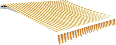 Produktbild von Markisenbespannung Canvas Gelb & Weiß 6x3 m (ohne Rahmen)