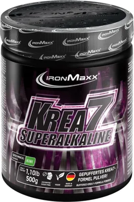 Produktbild von IronMaxx Krea7 Superalkaline Powder - 500g-Dose Kiwi
