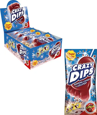 Obrázek produktu pro Chupa Chups Crazy Dips Cola lízátko v prášku 24ks