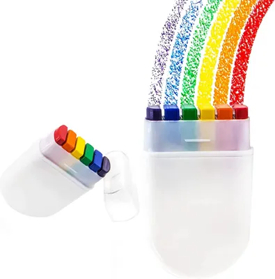 Image de 2 Pièces Kit de Peinture Visage Et Corps, Pinceau Visage Arc-en-ciel Pride, Peinture Visage Fierté, 6 Couleurs Crayon Visage Corps, Marqueur Corps Arc-en-ciel Pour Événements