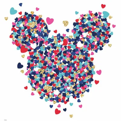 Produktbild von wandaufkleber Minnie Maus Vinyl mehrfarbig