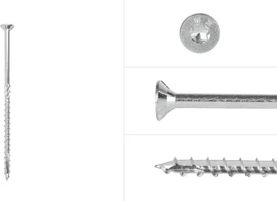 Produktbild von Spanplattenschrauben Verzinkt 6 x 140 mm Torx 30 mit Teilgewinde - Schachtel 100 Stück Schrauben