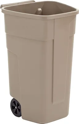 Produktbild von Rubbermaid Abfall-Rollcontainer 100 Liter PP beige ohne Deckel