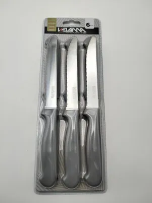 Produktbild von Kelama Deluxe-Tafelmesser, Taubengrau, 6-teilig