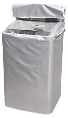 Imagen del producto de Solidchoice - Cubierta impermeable para lavadora con cremallera, color plateado