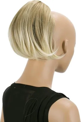 Produktbild von Famanu Haarteil Zopf mit Schmetterlingsclip - Brautfrisur Hepburn - Haartresse Blond Mix H410