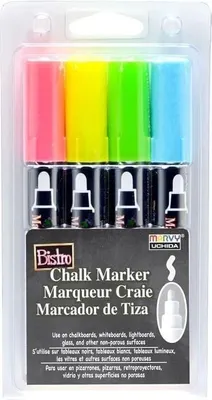 Obrázok produktu pre Markery kredowe Bistro Chalk 4 kolory do tablic i szkła
