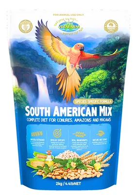 Immagine prodotto di VETAFARM- Miscela sudamericana - Granuli per tutto l'anno per PAPULI FEMMINILI, CAVALLI, AMAZZONI e ALTRI PAPULI DEL SUD AMERICANO 350g