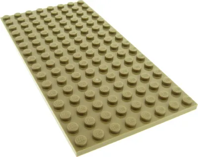 Produktbild von 1x Lego Bau Platte 8x16 dunkel beige beidseitig bebaubar Star Wars 4624163 92438