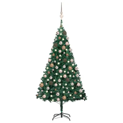 Produktbild von Künstlicher Weihnachtsbaum mit Beleuchtung & Kugeln Grün 180 cm