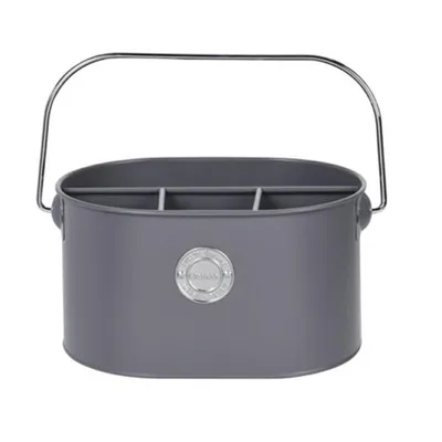 Produktbild von Metall-Besteckbehälter grau