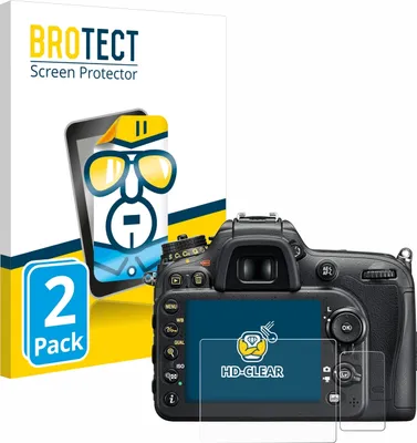 Produktbild von 2x Für Nikon D7200 Schutzfolie BROTECT Displayschutz Display Schutz Folie Klar Transparent