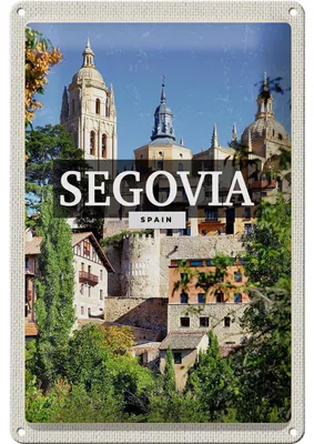 Produktbild von Blechschild Reise 20x30cm Segovia Spain Architektur
