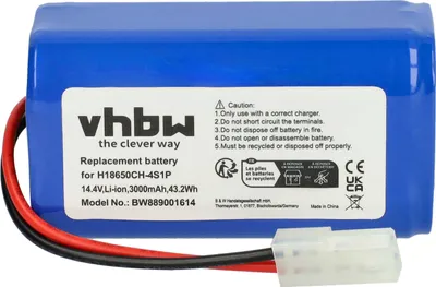 Produktbild von vhbw Akku kompatibel mit Phicomm X3 Saugroboter (3000 mAh, 14,4 V, Li-Ion)