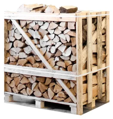Produktbild von Halbe palette kammergetrocknetes gespalten Birken/Esche Brennholz mischfeuerholz 25cm