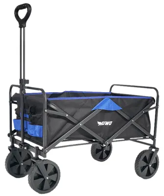 Produktbild von Einheitsgröße MW-347|MUWO faltbarer Bollerwagen 100 L, max. 110 kg schwarz blau/schwarz
