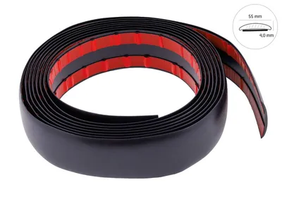 Obrázok produktu pre Flexibilný matný čierny prúžok, 55 mm x 5 m
