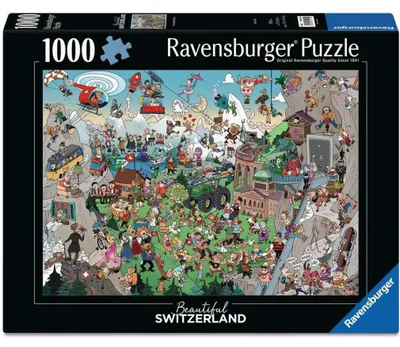 Obrázek produktu pro Puzzle Ravensburger, Žurav, Švýcarsko, 1000 dílků