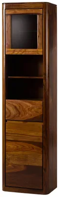 Immagine prodotto di MASSIVMOEBEL24 | Armadietto in legno di palissandro 50x35x193 laccato noce TORONTO #311