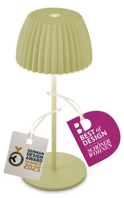 Zdjęcie produktu dla Lampa stołowa LED, akumulatorowa, z regulacją jasności, bezprzewodowa, sterowana dotykiem, do użytku wewnątrz i na zewnątrz