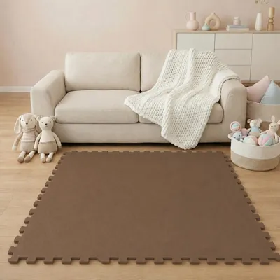 Produktbild von 9 Teile Baby Kinder Puzzlematte ab Null - 30x30 Puzzle Spielmatte Krabbelmatte, KI-generiertes Bild