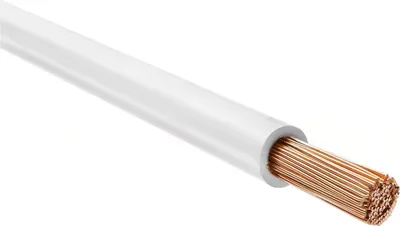 Produktbild von HELU KABEL H07Z-K 90°C 1X6mm² WH (weiß) Einzelader halogenfrei weiß AD 5,5mm Nennspannung Uo/U 450V/750V - 1 Meter