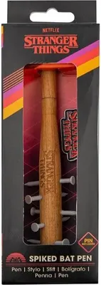 Image de Stranger Things Stylo à bille à raquette épineux & Stranger Things Pin's