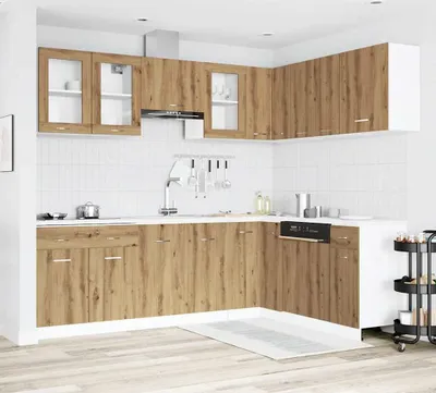 Produktbild von Möbel 11-tlg. Küchenschrank-Set Lyon Artisan-Eiche Holzwerkstoff - Küchenschränke 3328578