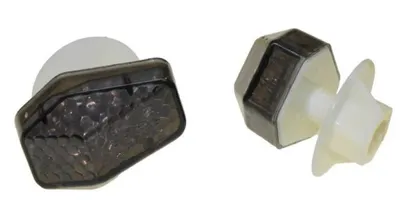 Zdjęcie produktu dla Kierunkowskazy LED do owiewek motocyklowych Raceroll przyciemniane